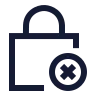 Square Lock Remove 02 icon preview