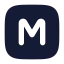 Squarem icon with solid rounded style