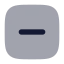 Squareminus icon with bulk rounded style