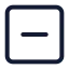 Squareminus icon with stroke standard style