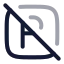 Squareparkingoff icon with twotone rounded style