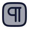Square Pilcrow icon preview