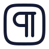 Square Pilcrow icon preview