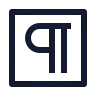 Square Pilcrow icon preview