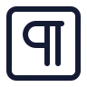 Square Pilcrow icon preview