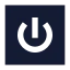 Squarepower icon with solid sharp style