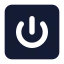 Squarepower icon with solid standard style