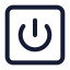 Squarepower icon with stroke standard style