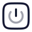 Squarepower icon with twotone rounded style