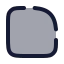 Squareroundcorner icon with duotone rounded style
