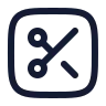 Square Scissors icon preview