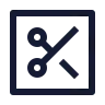Square Scissors icon preview