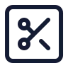 Square Scissors icon preview