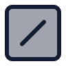 Square Slash icon preview
