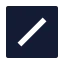 Squareslash icon with solid sharp style