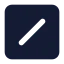 Squareslash icon with solid standard style