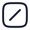 Square Slash icon preview