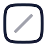 Square Slash icon preview