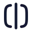 Squaresplithorizontal icon with solid rounded style