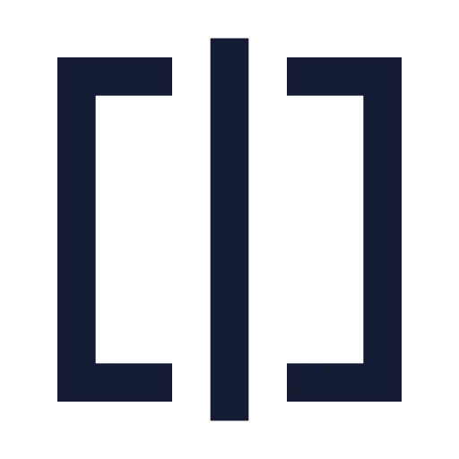 Square Split Horizontal Icon in Solid Sharp style