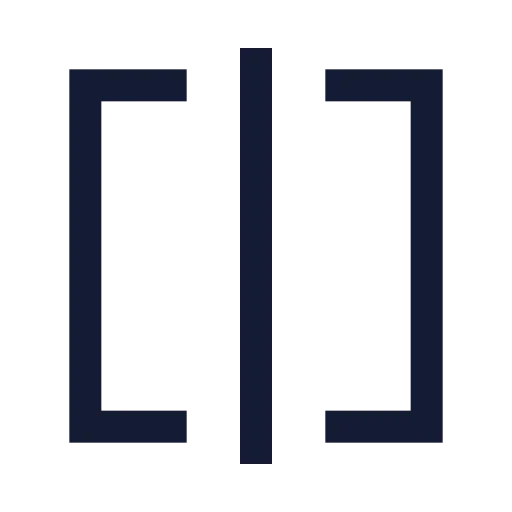 Square Split Horizontal Icon in Stroke Sharp style
