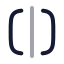 Squaresplithorizontal icon with twotone rounded style