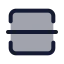 Squaresplitvertical icon with duotone standard style