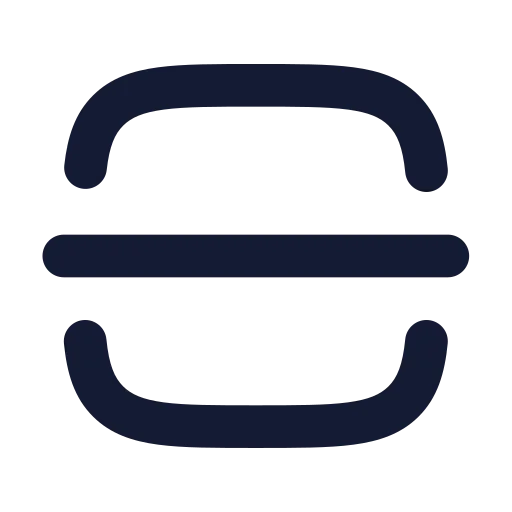 Square Split Vertical Icon in Solid Rounded style