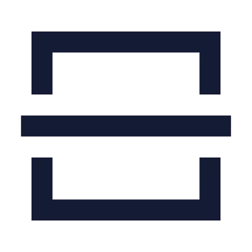 Square Split Vertical Icon in Solid Sharp style