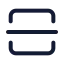 Squaresplitvertical icon with stroke standard style