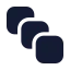 Squarestack icon with solid standard style