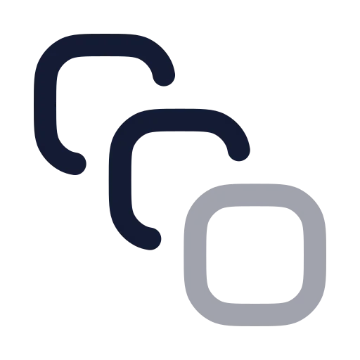 Square Stack Icon in Twotone Rounded style