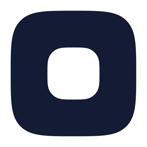 Square Stop Icon in Solid Rounded style