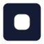 Squarestop icon with solid standard style