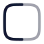 Square icon with twotone rounded style