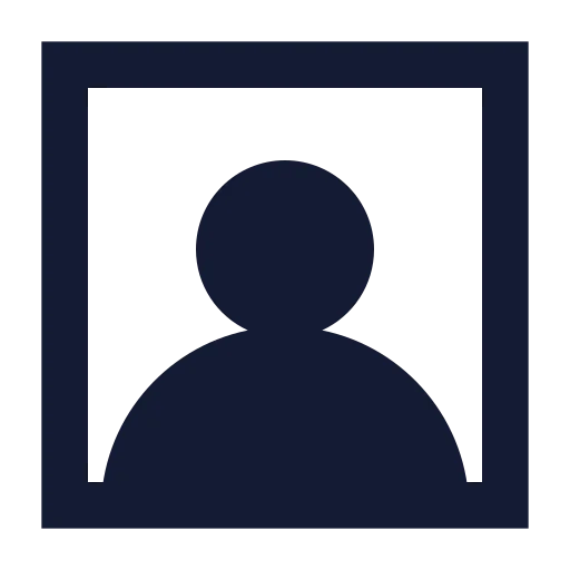 Square User Round Icon in Solid Sharp style