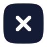 Square X icon preview