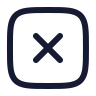 Square X icon preview