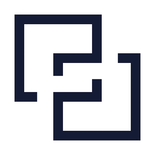 Squares Exclude Icon in Stroke Sharp style