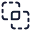 Squaresintersect icon with stroke standard style