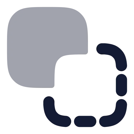Squares Subtract Icon in Bulk Rounded style