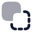 Squaressubtract icon with bulk rounded style