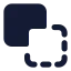 Squaressubtract icon with solid standard style