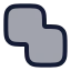 Squaresunite icon with duotone rounded style