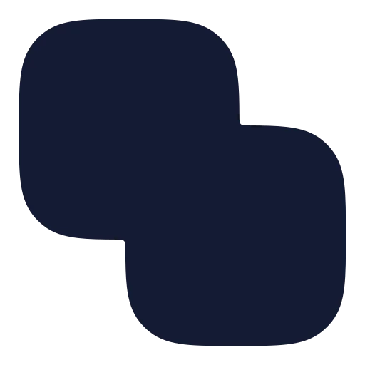 Squares Unite Icon in Solid Rounded style
