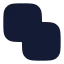 Squaresunite icon with solid rounded style