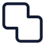 Squaresunite icon with stroke standard style