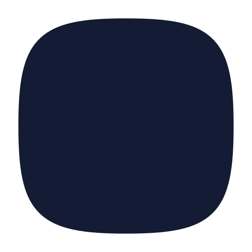 Squircle Icon in Solid Sharp style