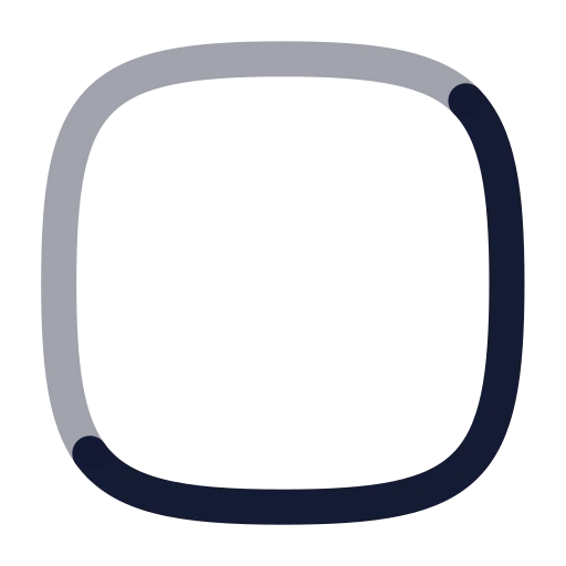 Squircle Icon in Twotone Rounded style