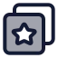 Stackstar icon with duotone standard style